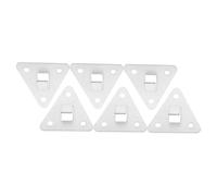 Baluue 6pcs Heavy Duty Fire Extinguisher Rack Wall Mount Hooks with Screws and Expansion Screws Compact Dry Extinguisher Hanger Compatibility for Secure Fire Safety Installation