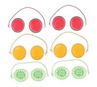 Baluue 6pcs Hot Cold Compress Eye Mask Sleep Mask for Dark Circles Cooling Eye Patches for