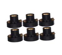 Baluue 6pcs Mini LED Bulb Holder Screw Base Flat Head Lamp Socket Compact Design for Laboratory Experiments DIY Electrical Circuits Replacement with Secure Fixation and Versatile Use