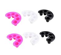 Baluue 6pcs Nail Soaker Bowls for Manicure and False Nail Removal Multi-color Hand Soaking Bowls for Cuticle Softening and Acrylic Tip Treatment Salon and Home Use