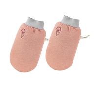 Baluue 6pcs Portable Exfoliating Bath Mitts Non-skid Comfortable Shower Gloves for Home Use Dual-sided Body Scrubber for Dead Skin Removal and Enhanced Circulation for Spa and Daily
