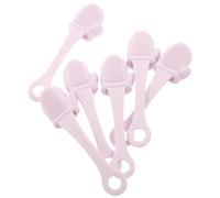 Baluue 6pcs Silicone Face Cleansing Brush for Deep Pore Cleansing and Gentle Exfoliation, Lavender Manual Facial Brush Suitable for Sensitive Skin, for Travel and Gym Bags