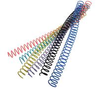 Baluue 6pcs Spiral Binding Coils Loose Leaf Rings Notebook Binder Circles for School Office Home Use Easy Open Close Multi-Color