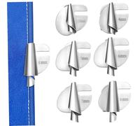 Baluue 6pcs Spiral Hemmer Foot for Sewing Machines Steel Rolled Hemmer Presser Feet in Easy Install Compatibility Smooth Edge Folding for Precise Sewing Finishes