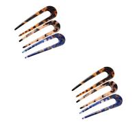 Baluue 6pcs u Shape French Hair Pins Hair Sticks for Women for Long Straight Curly Fashionable