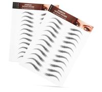 Baluue 6sheets Eyebrow Stickers Kit Realistic Eyebrow Transfer Stencils for Makeup Shaping