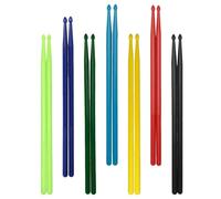 Baluue 7 Pairs 5a Nylon Drumsticks Colorful Drumstick Set for Drum Kit for Adults