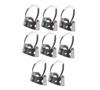 Baluue 8 PCS Adjustable Stainless Steel Thumb Picks Lightweight Hollowed Finger Style Plectrum for Banjo Guitar Acoustic String Instruments