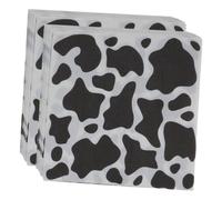 Baluue 80 Sheets Cow Print Napkins for Birthday Party Decorative Cartoon Pattern Party Napkins Household Desktop Tableware Accessories