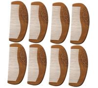 Baluue 8pcs Chinese Style Combs for Women Natural Wood Detangling Styling Comb Portable Decorative Hair Care Tool Traditional Craftsmanship Suitable for All Hair Types