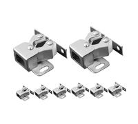Baluue 8pcs Double Ball Tension Roller Catch Latch Heavy Duty Spring Clips with Low-Profile Design for Cabinet Doors Smooth Close Mechanism Secure Closure for Kitchen Cupboards and