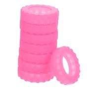 Baluue 8pcs Luggage Wheel Covers Anti-Slip Silicone Suitcase Wheel Protectors Silent Shock Absorption Travel Accessories for Spinner Casters Fit