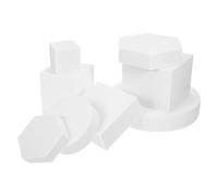 Baluue 8pcs Portable Cube Foam Props Geometric Shapes for Cosmetics and Jewellery Photography and Social Media Background