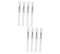 Baluue 8pcs Silicone Lipstick and Eyeshadow Applicators Transparent Handle for Makeup Versatile Lip Brush and Eye Shadow Tool Compact for Travel and Fashion Use
