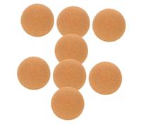 Baluue 8pcs Soft Wood Round Cork Stoppers Airtight Wine Bottle Replacement Decanter Stopper for DIY Crafts and Whiskey Decanters with Handcrafted Smooth Finish