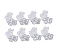 Baluue 8pcs Travel Makeup Organizer Six-grid Flower Shape Sub Box for Lipstick Concealer Portable Empty Containers for Mixing and Storage for Beauty The Go