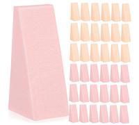 Baluue 96pcs Makeup Sponges Eco-friendly Translucent Powder Puff Foundation Sponge Brush Makeup Tools