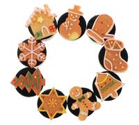 Baluue 9pcs Christmas Car Vent Clip Air Freshener with Festive Resin and Metal Design, Easy Installation for Car Diffuser Vent Clip, for Enhancing Your Car's Interior the Holiday
