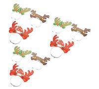 Baluue 9Pcs Christmas Reindeer Antler Headbands Lightweight Festive Hairbands for Xmas Party Decoration and Costume Accessories