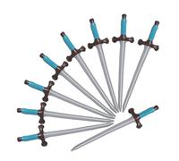 Baluue 9pcs Inflatable Pirate Sword Safe PVC Material Blow-up Cosplay Swords for Birthday Parties Role Play Group Games Lightweight and Easy to Inflate Decorative Pirate Props