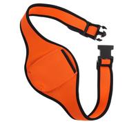 Baluue Adjustable Microphone Waistband Carrier Bag for Fitness Trainers with Vertical Mic Holder, Orange Red Gym Mic Pack for Public Performance and Outdoor Use