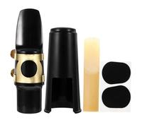 Baluue Alto Saxophone Mouthpiece Kit with Cap Reed and Metal Ligature Professional Sax Accessories for Beginners and Enthusiasts Balanced Tone High Reliability