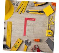 Baluue Aluminum Woodworking Ruler with Integrated Right Angle and Metric Height Scale Carpenter Measuring Tool for Precise Construction and Carpentry Projects