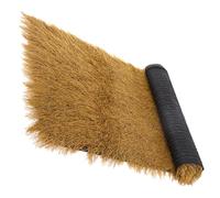 Baluue Artificial Thatch Panel Roll for Garden Roof Cover, Plastic Material Lifelike Brown Straw Design, Easy to Use and Time-saving Outdoor Thatched Roof Decoration for Balcony