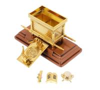Baluue Authentic Israel Ark Covenant Figurine Small Biblical Decor with Opening Lid Rod Manna Tablets Faith-based Jewish Home Ornament