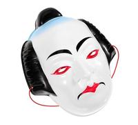 Baluue Authentic Japanese Theater Mask Plastic Cosplay Prop Party Mask Traditional Drama Performance Accessory for Cultural Events and Costume Use