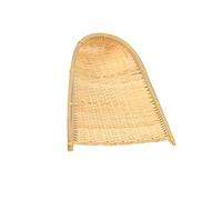 Baluue Bamboo Dustpan Rattan Basket DIY Art Painting Pendants Vintage Home Decor