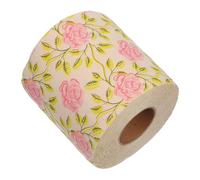 Baluue Bamboo Pulp Toilet Paper with Decorative Floral Print, Creative and Delicate Patterned Design, for Holiday Season and Party Decoration