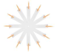 Baluue Bamboo Toothpicks Bulk Pack Individually Wrapped, Polished Single-Ended Wooden Picks with Kraft Paper, Dental Sticks for Commercial Use and Home Appetizers