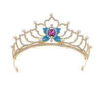 Baluue Banquet Crown Headband for Wedding Bride Royal Crowns Props Vintage Tea Party Headband Statement Hair Accessories Masquerade Festival Headpiece for Women