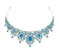 Baluue Baroque Bridal Wedding Crown Rhinestone Headpiece for Bride Crystal Sparkling Tiara with Comfortable Secure Fit Versatile Retro Headband for Weddings and Themed Parties