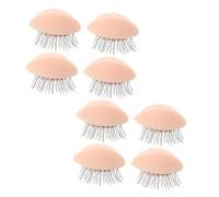 Baluue Beginner Eyelash Practice Mold 4pairs Silicone Eye Lash Grafting Kit Safe Durable