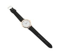 Baluue Belt Quartz Wrist Watch with Matte Leather Strap Stylish Casual Digital Dial for Students and Office Workers Lightweight Chic Timepiece in Black