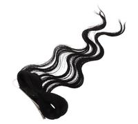 Baluue Black Braided Hairpiece Made of High Temperature Wire and Plastic Clip on Ponytail Extension Easy to Use Fashion Transformation for Weddings and Stage Performances