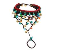 Baluue Bohemian Style Braided Bracelet for Wrist Chain Hand Decor Simple Structure Easy to Wear Unique Integrated Design for Party Birthday Festival Accessories