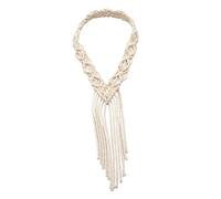 Baluue Bohemian Woven Headband for Women Handmade Macrame Hair Accessory Nordic Style Hair Wrap for Weddings and Everyday Wear Unique Fringe Design