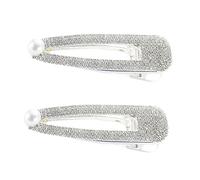 Baluue Bridal Wedding Hair Accessories Pearl Rhinestone Hair Pins Women's Hair Clips Silver Color Fashionable Headpiece for Medium Thick Long Hair