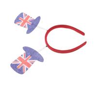 Baluue British Flag Unique Design Headband Lightweight Felt Material National Party Headband for British Celebrations and Birthday Events