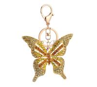 Baluue Butterfly Keychain Fashionable Alloy Key Ring Pendant for Women Car Bag Charm Durable Multi-Functional Accessory 5.3X3.5 Inch