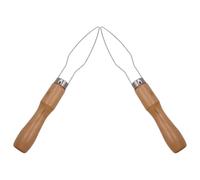 Baluue Button Hook Tool 2pcs with Sturdy Wood and Metal, Easy to Use for Seniors and Disability, Applicable in Professional Clothing Projects and Independent Living
