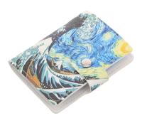 Baluue Card Holder Pu Leather Compact Appearance with Multi-Card Slots and Lightweight Design for Credit Cards for Teachers and Doctors