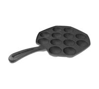 Baluue Cast Iron Takoyaki Pan Maker Molds Nonstick Grill Tray for Octopus Meatball and Egg Pancake Cooking Heat Retentive Japanese Style Mold for Household Kitchen Use