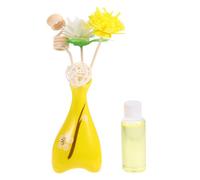 Baluue Ceramic Aromatherapy Diffuser Set with Essential Oils for Stress Relief Home Fragrance Decorative Vase for Bathroom Relaxing Scent Diffusers for Indoor Use