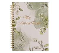 Baluue Check Register Booklet for Banking - Business Personal Finance Ledger - Budget Planner Notebook with Vine Pattern for Accurate Bookkeeping Records and Transaction Tracking