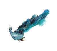 Baluue Christmas Tree Peacock Decoration Natural Miniature Peafowl Figurine for Holiday Bonsai and Garden Adornments