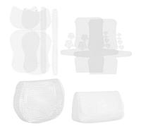Baluue Clear Plastic Mesh Sheets 6pcs for Bag Making and Cross Stitch Embroidery, Durable Canvas Mesh for Crochet and Purse Sewing, Designed for Adult Users